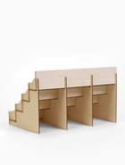 Подставка под открытки 12 ячеек по 12см, 381*230*250, толщина 4мм, цвет бежевый - фото 809273799