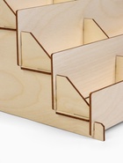 Подставка под открытки 12 ячеек по 12см, 381*230*250, толщина 4мм, цвет бежевый - фото 809273800