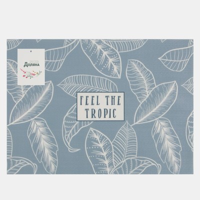 Салфетка на стол «Доляна» Feel the tropic, ПВХ, 40×29 см