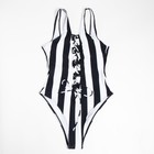Купальник женский слитный MINAKU с принтом в полоску, размер 48 - фото 24098602