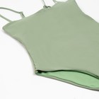 Купальник женский слитный Basic MINAKU цвет зелёный, размер 42 - фото 3745321