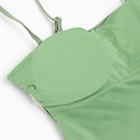Купальник женский слитный Basic MINAKU цвет зелёный, размер 42 - фото 3745323