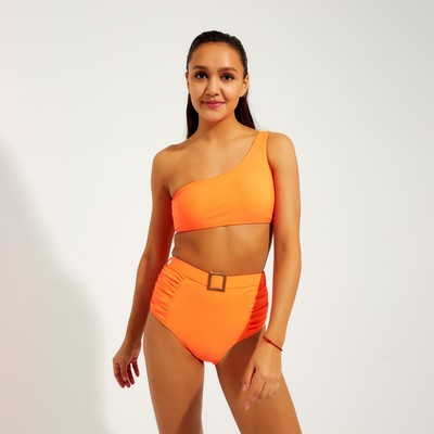 Купальник раздельный с ремешком женский MINAKU, размер 46, оранжевый