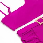 Купальник женский раздельный MINAKU с ремешком цвет фиолетовый, размер 42 - фото 3867951