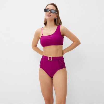 Купальник раздельный с ремешком женский MINAKU, фиолетовый, размер 44