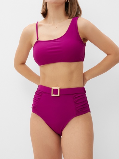 Купальник женский раздельный с ремешком MINAKU, фиолетовый, размер 44