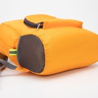 Рюкзак складной, отдел на молнии, наружный карман, 2 боковые сетки, цвет оранжевый - Фото 4