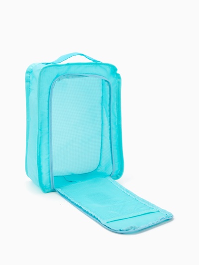 Косметичка на молнии, цвет голубой