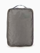 Косметичка дорожная на молнии, с ручкой, с карманом, серая - Фото 3