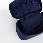 Косметичка дорожная на молнии, цвет синий - Фото 3