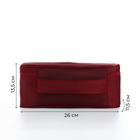 Косметичка дорожная на молнии, цвет бордовый - Фото 2