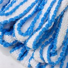 Насадка для швабры верёвочная Доляна, микрофибра 28×7×7 см,цвет белый, голубой - Фото 2