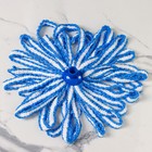 Насадка для швабры верёвочная Доляна, микрофибра 28×7×7 см,цвет белый, голубой - Фото 3