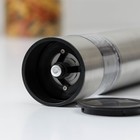 Мельница для специй Доляна «Капля», 20×5,3 см, цвет серебристый - фото 42118911