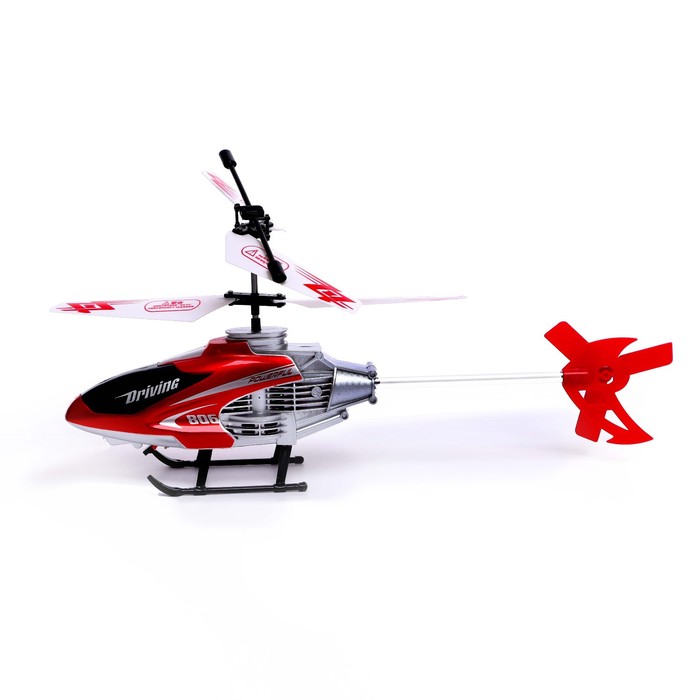 Вертолёт радиоуправляемый SKY, световые эффекты, цвет красный - фото 1882325409