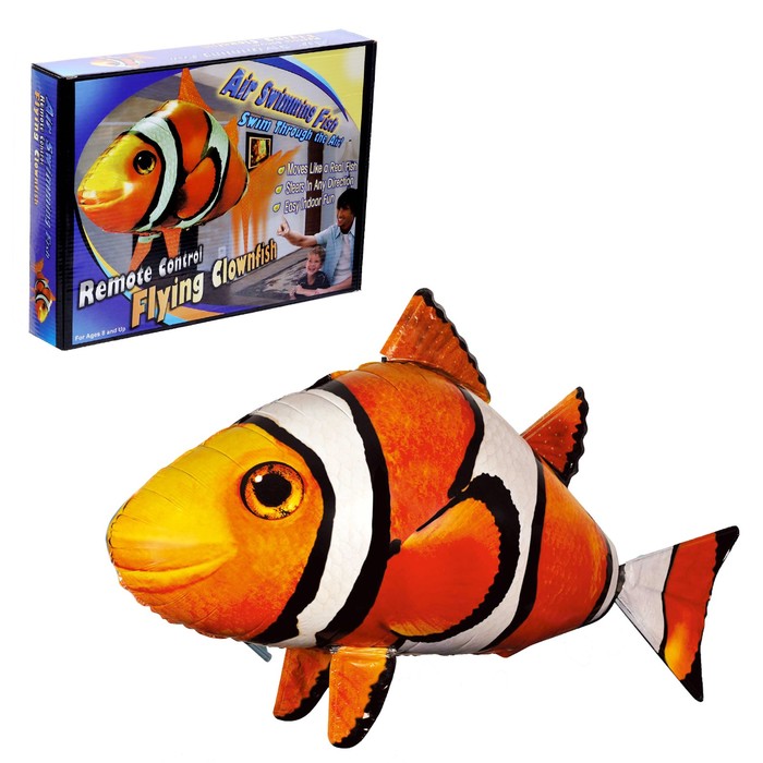 Летающая рыба «Клоун», на радиоуправлении (гелий не входит в комплект) - Фото 1