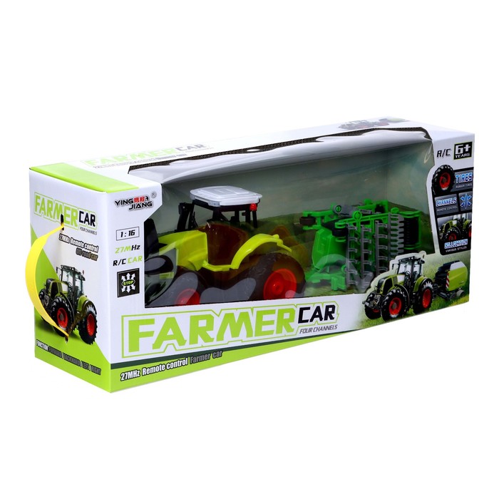Трактор радиоуправляемый «Фермер», работает от аккумулятора 52445