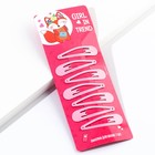 Заколки для волос Girl in trend, 7 шт., 5×1×0.1 см - Фото 4