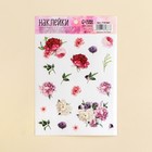 Наклейки бумажные «Цветы», 11 × 16 см - фото 11433823