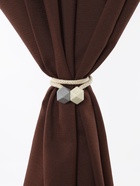 Подхват для штор «Камушки», d=3×46 см, пепельно-бежевый, серый - Фото 5