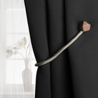 Подхват для штор «Камушки», d=3×46 см, горчичный, пудровый - Фото 3