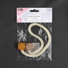 Подхват для штор «Камушки», d=3×46 см, горчичный, пудровый - Фото 5