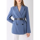 Ремень, ширина 3.5 см, винт, пряжка тёмный металл, цвет тёмно-синий 7608931