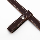 Намордник из прессованной кожи регулируемый, №3, ДН 6.8 см, ОМ 21-28 см, коричневый - Фото 7