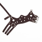 Намордник из прессованной кожи регулируемый, №3, ДН 6.8 см, ОМ 21-28 см, коричневый - Фото 8