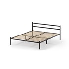 Кровать односпальная разборная «Мета», металлическая, 1200×2000 мм, цвет чёрный - Фото 3