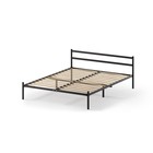 Кровать двуспальная разборная «Мета», металлическая,1600×2000 мм, цвет чёрный - Фото 3