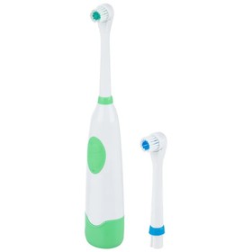 Электрическая зубная щетка HOMESTAR HS-6005, вращательная, 6500 об/мин, 2 насадки, зеленая 7599277