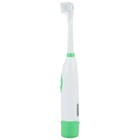 Электрическая зубная щетка HOMESTAR HS-6005, вращательная, 6500 об/мин, 2 насадки, зеленая - фото 7710499
