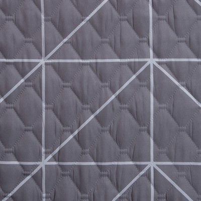 Покрывало 1.5-спальное «Этель» Grey haze, 145×210±5 см, микрофибра