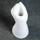 Подсвечник "Рука"  белая 23,5см - фото 21450103