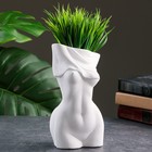 Ваза «Женский торс», h=19.8 см, гипс, белая - Фото 1
