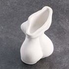 Ваза «Женский торс», h=19.8 см, гипс, белая - Фото 4