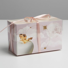 Коробка на 2 капкейка двусторонняя «Эдем», 16 × 8 × 10 см