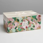 Коробка для капкейка, кондитерская упаковка, 6 ячеек «Самой нежной», 23 х 16 х 10 см - фото 318741917