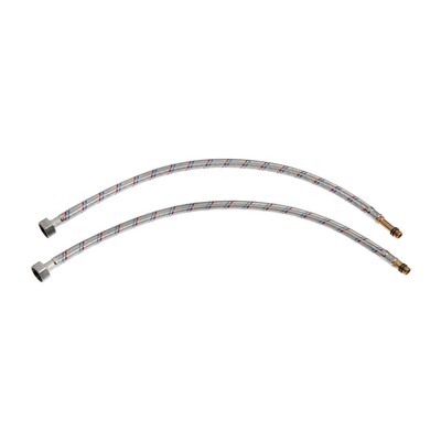 Подводка гибкая для смесителя ZEIN, гайка 1/2", штуцер М10, 50 см, набор 2 шт.