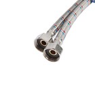 Подводка гибкая для смесителя ZEIN, гайка 1/2", штуцер М10, 80 см, набор 2 шт. - Фото 4