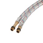 Подводка гибкая для смесителя ZEIN, гайка 1/2", штуцер М10, 80 см, набор 2 шт. - Фото 5