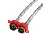 Подводка для смесителя ZEIN, гайка 1/2", штуцер М10, 50 см, ключ для монтажа, набор 2 шт. - Фото 3
