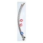 Подводка для смесителя ZEIN, гайка 1/2", штуцер М10, 50 см, ключ для монтажа, набор 2 шт. - Фото 5