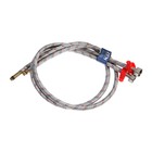 Подводка для смесителя ZEIN, гайка 1/2", штуцер М10, 100 см, ключ для монтажа, набор 2 шт. - Фото 2