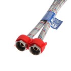 Подводка для смесителя ZEIN, гайка 1/2", штуцер М10, 100 см, ключ для монтажа, набор 2 шт. - Фото 3