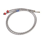 Подводка для смесителя ZEIN, гайка 1/2", штуцер М10, 150 см, ключ для монтажа, набор 2 шт. - Фото 2