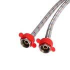 Подводка для смесителя ZEIN, гайка 1/2", штуцер М10, 150 см, ключ для монтажа, набор 2 шт. - Фото 3