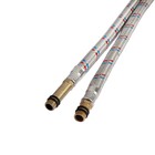 Подводка для смесителя ZEIN, гайка 1/2", штуцер М10, 150 см, ключ для монтажа, набор 2 шт. - Фото 4