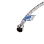 Подводка гибкая для воды ZEIN, 1/2", гайка-штуцер, 120 см, с ключом для монтажа 6947366